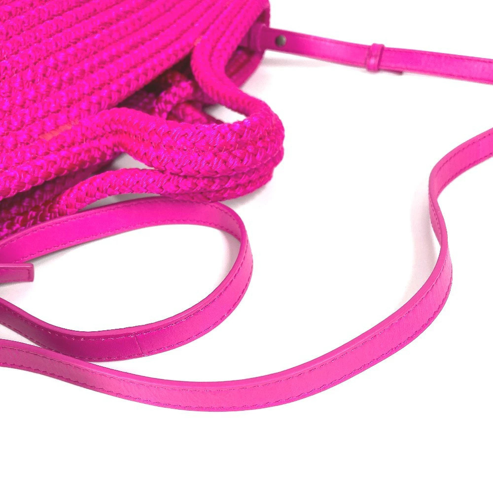 Balenciaga Tote Handbag Bag Lambskin Pink Crossbody IBIZA Basket - Picture 7 of 13